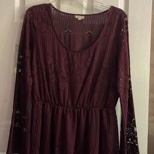 Burgundy Dress 👗